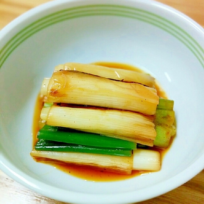 大量のネギ消費に★焼きネギぽん酢